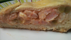 Torta de camarão Emeliza