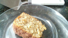 Bolo de banana, sem farinha, sem açúcar e sem leite