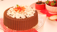 Bombom gigante de morango 