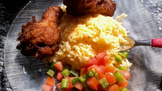 Frango frito no trigo