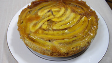 Torta de bananas com amendoim