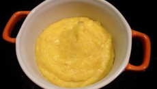 Creme de batata baroa com ricota