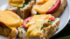 Pizza de pão do chef