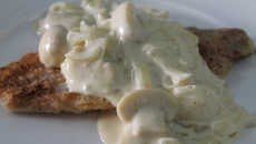 Peixe ao molho de sidra