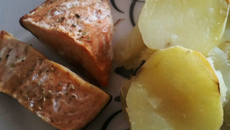 Salmão com batata