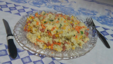 Arroz de panela de pressão da Josi