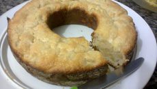 Bolo de maçã com iogurte