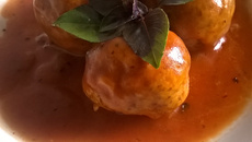 Almôndegas de carne de soja