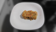Risoto quatro queijos e tomate