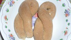 Rosquinha rápida integral da Nane