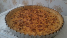 Torta de queijo com calabresa