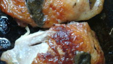 Frango com mel e mostarda