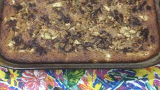 Bolo integral de banana com maçã