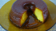 Pudim de pão caseiro