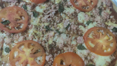 Massa de pizza no liquidificador