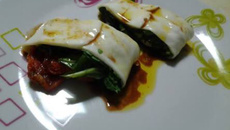 Manta de muçarela de búfala recheada