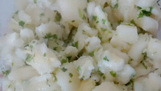 Salada de mandioca em conserva