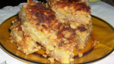 Bolo de banana tipo cuca