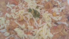 Macarrão delicioso com dois molhos