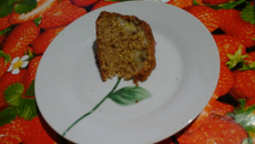 Bolo misto de banana, polvilho e arroz