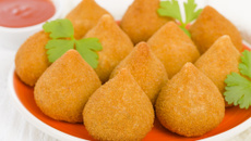 Coxinha de calabresa com azeitona