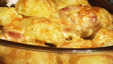 Peito de frango com batatas