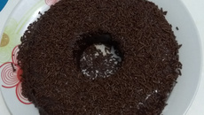 Pudim de chocolate de micro-ondas