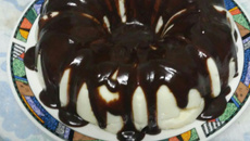 Manjar de coco com chocolate