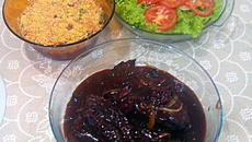 Carne de panela com cerveja preta