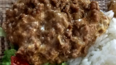 Carne moída com requeijão