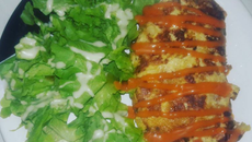 Omelete de batata-doce fit (pré treino)