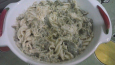 Macarrão light com brócolis