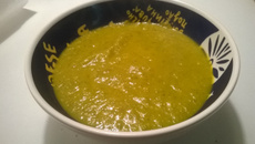 Creme picante de cenoura