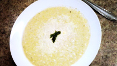 Creme de ervilha light