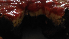 Cheesecake de Brownie e Morango