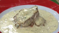 Filé mignon ao molho de queijos