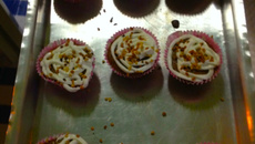 Cupcake de nozes para o Natal