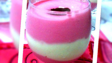 Sorvete bicolor com gotas de chocolate