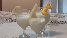 Milk shake de abacaxi