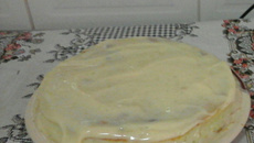 Bolo verdinho com creme de Limão