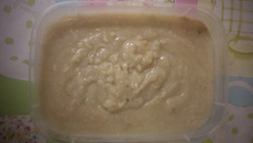 Sopa de cará com carne moída