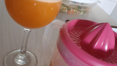 Suco de cenoura com limão