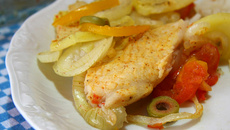 Filé de panga ao forno