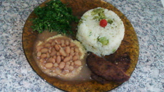 Arroz com brócolis