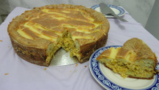 Torta de frango de liquidificador
