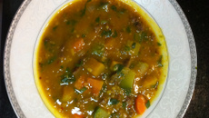 Sopa de abóbora cabotiá