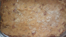 Torta salgada de milho com massa de biscoito