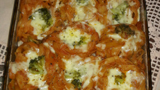 Ninhos recheado ao forno