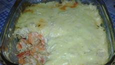 Camarão ao creme de leite