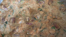 Abóbora com linguiça